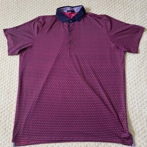 Greyson Purple Performance Polo Shirt